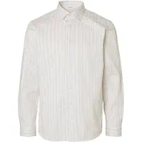Selected Skjorta 'SLHFilip' beige / vit