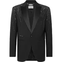 Philipp Plein Kavaj med en knapp, smal passform