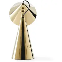 Tom Dixon Bordslampa , POSE, dimbara, Guld / mässing, Vardagsrum, Plast, Design