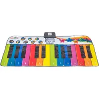 N-Gear Stor pianomatta – en rolig musikmatta för barn med 8 instrumentljud och inspelningsfunktion
