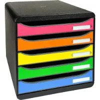Exacompta Lådskåp Big Box med 5 lådor, Harlequin