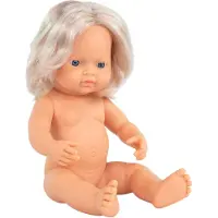 Miniland Europeisk Blond Babydocka 38 Cm