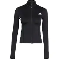 Adidas Workout Essentials Zip Through 3 Stripes Sweatshirt Med Dragkedja