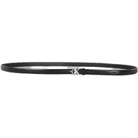 Calvin Klein Full Grain Leather Skinny Logo Belt