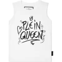 Philipp Plein Ärmlös T-shirt Sexig Ren Kristall