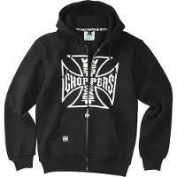 West Coast Choppers Og Logo Sweatshirt Med Dragkedja