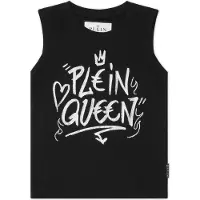 Philipp Plein Ärmlös T-shirt Sexig Ren Kristall