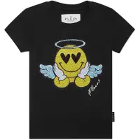 Philipp Plein T-shirt med sexigt stretchmönster och SS-motiv