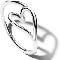 Pandora ESSENCE silver hjärtring 194361C00-54
