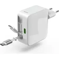 Hama Foldable 2x Qc Pd 30w Usb-c-väggladdare