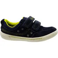 Timberland Littleton Ox Blue Suede Hook And Loop Småbarn Träningsskor A15RE