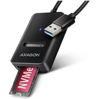 Axagon - Gränssnittsadapter - M.2 - M.2 Card (PCIe NVMe & SATA) - USB 3.2 (Gen 2)