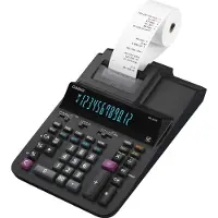 Casio - Tischrechner druckend schwarz Skrivande bordsdator Svart Display (ställen): 12 (B x H x D) 204.5 x 111.2 x 376.5 mm