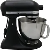 KitchenAid 5KSM125EBM, 4,8 l, Svart, Matte black, 220 RPM, 58 RPM, 220 RPM