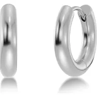 Edblad Chunky hoops silverfärgad 126635