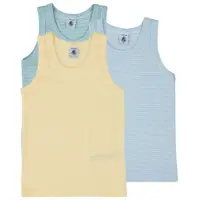 Petit Bateau Linnen / Ärmlösa T-shirts 3 DEBARDEURS pojkar - Flerfärgad - 14 år