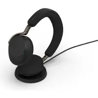 Jabra Evolve3 75 UC Stereo black mit Lin Over Ear-hörlurar Bluetooth Stereo Svart Brusreducering Telefon
