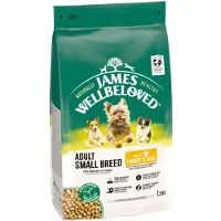 James Wellbeloved Adult Small Breed Dog Hypoallergenic Turkey & Rice - Ekonomipack: 3 x 1,5 kg