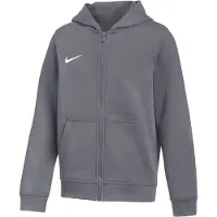 Nike Luvtröja Park 26 Fleece - Grå/Vit Barn, storlek Large