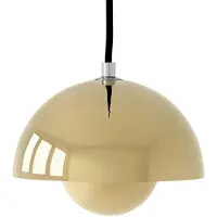 &tradition Taklampa &Tradition, Flowerpot VP10, dimbara, Guld / mässing, Vardagsrum, Metall, Design