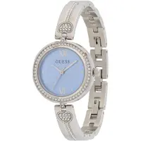 GUESS Analog klocka 'LOVEY' silver