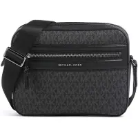 Michael Kors Axelremsväska 'TOUR' mörkgrå / svart