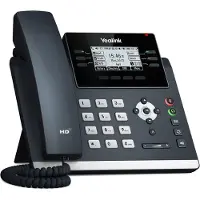 Yealink SIP-T42U - VoIP-telefon med nummerpresentation - 5-vägs samtalsförmåg - SIP, SIP v2, SRTP - 12 linjer - klassiskt grå