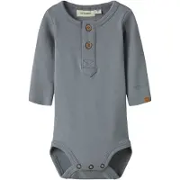 Lil´ Atelier Lil' Atelier Body l/ä - Bomull/Lyocell - NbmGeo - Slim - Tradewi - - 74 - Body L/Ä
