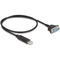 DeLOCK - Seriell adapter - USB 2.0 - RS-232 - svart