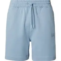 BOSS Cotton-terry shorts with logo patch