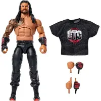 Mattel WWE Elite Roman Reigns-actionfigur, serie nr 123, samlarobjekt på 15 cm med tillbehör, 8 År, Multifärg, Plast