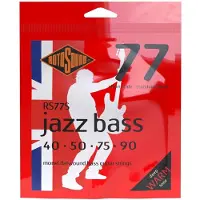 Rotosound RS77S Jazz Bass Flatwound Bass Guitar Strings 40-90