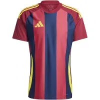 Adidas Matchtröja Striped 24 - Navy/Bordeaux/Gul, storlek X-Large