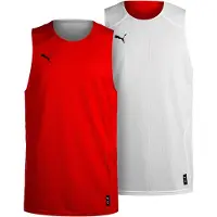 Puma Funktionstopp 'Hoops Team Reverse' röd / svart / vit