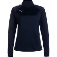 Puma Sport sweatshirt 'TeamLiga' marinblå / vit