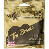 Rotosound Tru Bronze TB10 Brass Alloy Acoustic Guitar Strings 10-50