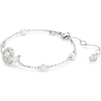 Swarovski Orm Imitation Kristall Pärla Kantdesign Rodiumpläterat Armband Damarmband Silver 5698889 Box+Shopping Bag (Random Color)