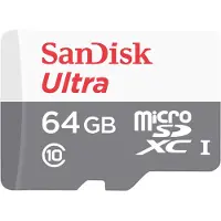 SanDisk Ultra - Flashminneskort (microSDHC till SD-adapter ingår) - 64 GB - Klass 10 - microSDXC UHS-I
