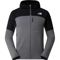The North Face - Fleece - M Polartec Powergrid Stormgap Hoodie Smoked Pearl TNF Black för Unisex - Storlek XXL - Grå