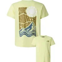 The North Face - För barn under 6 år - Teen Voyage Relaxed Short Sleeve Tee Lemon Mist för UnisexBomull - Barnstorlek M - Grön