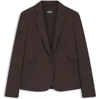 BOSS Slim-fit blazer with angled darts