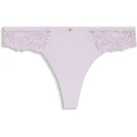 BOSS Lace briefs with mesh pleating and gold charm