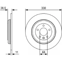 Bosch Bromsskiva 0 986 479 W01, 1 Stycke