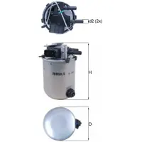 MAHLE ORIGINAL Bränslefilter KL 909