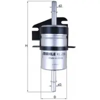 MAHLE ORIGINAL Bränslefilter KL 238
