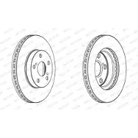 FERODO Bromsskivor DDF1886C fram, ventilerad, 2 Stycke