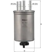 MAHLE ORIGINAL Bränslefilter KL 451