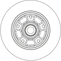 TRW Bromsskiva SINGLE DF6549BS, 1 Stycke