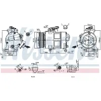 Nissens Kompressor för luftkonditionering 890249