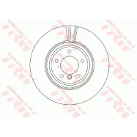 TRW Bromsskiva DF4775S fram, ventilerad, 1 Stycke